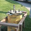A light fixture pole base